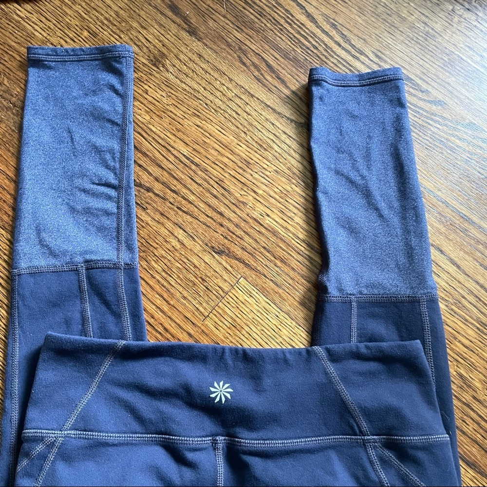 Athleta Navy Plie Leggings - Picture 4 of 7